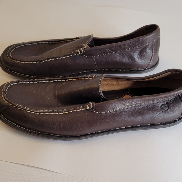 Men's Born Leather Loafer Slip-on Shoes size 10.5 (44.5) - Picture 3 of 12